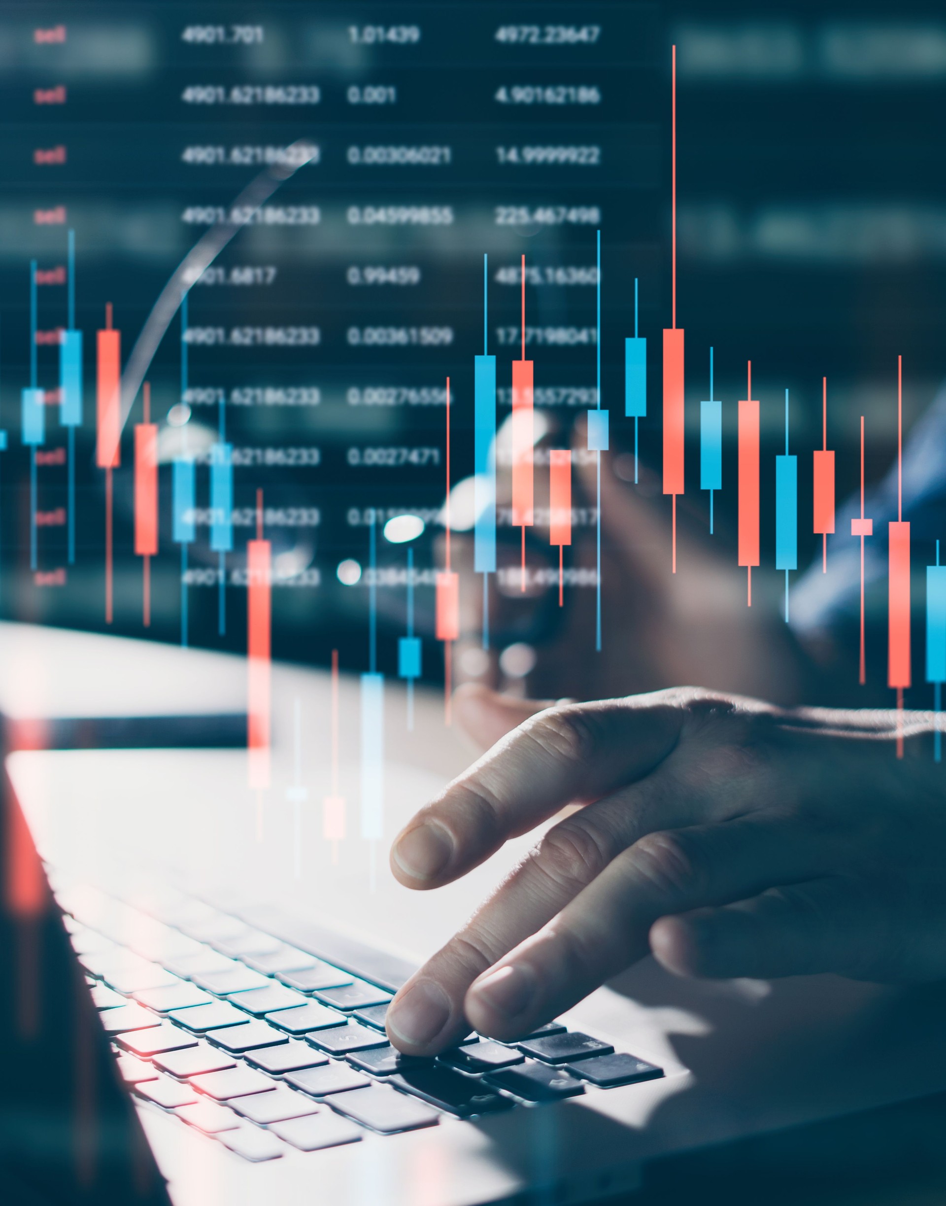 Trader at work